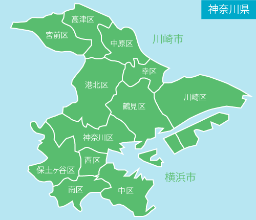 神奈川県　地図
