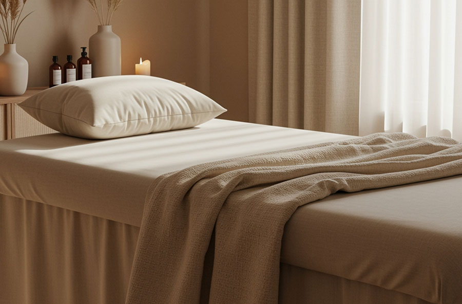 エステサロンの施術ベッド