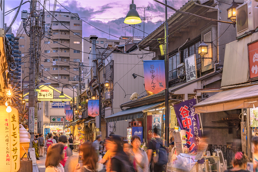 谷中ぎんざの風景